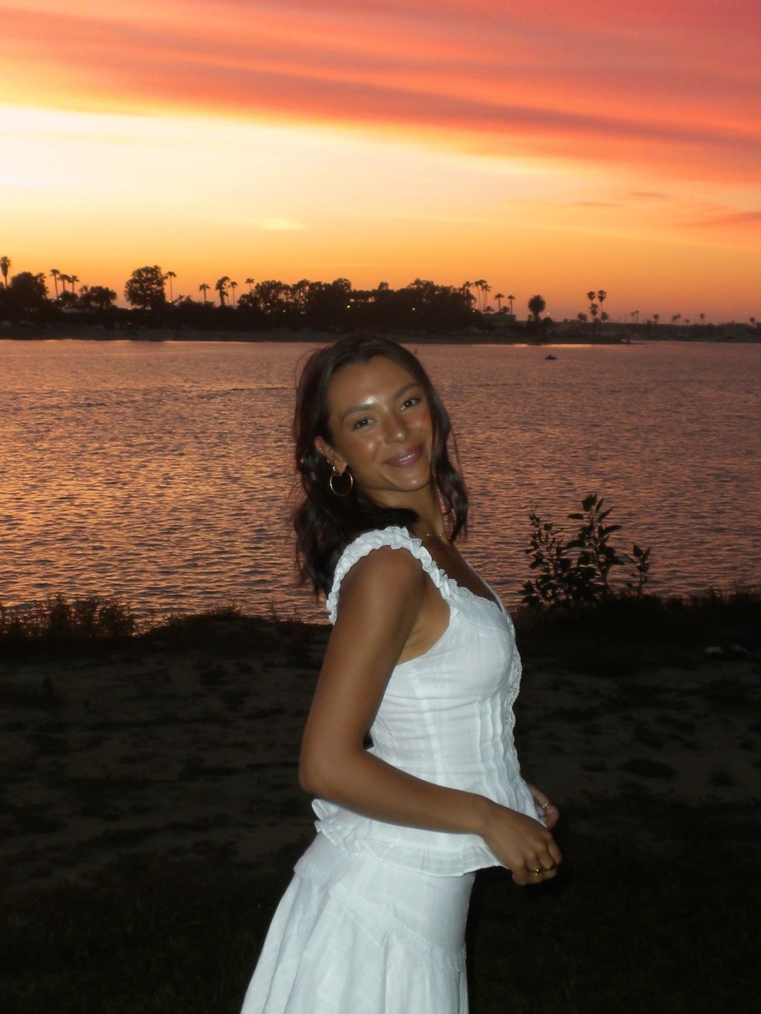 Meg at sunset in San Diego